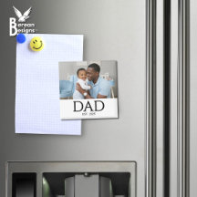Dad Established Photo Gift Magnet