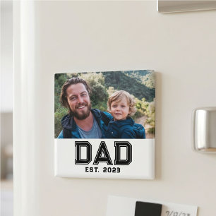 Dad Established Photo Gift Magnet