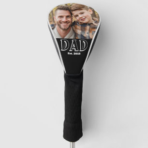 Dad Established Photo Golf Head Cover
