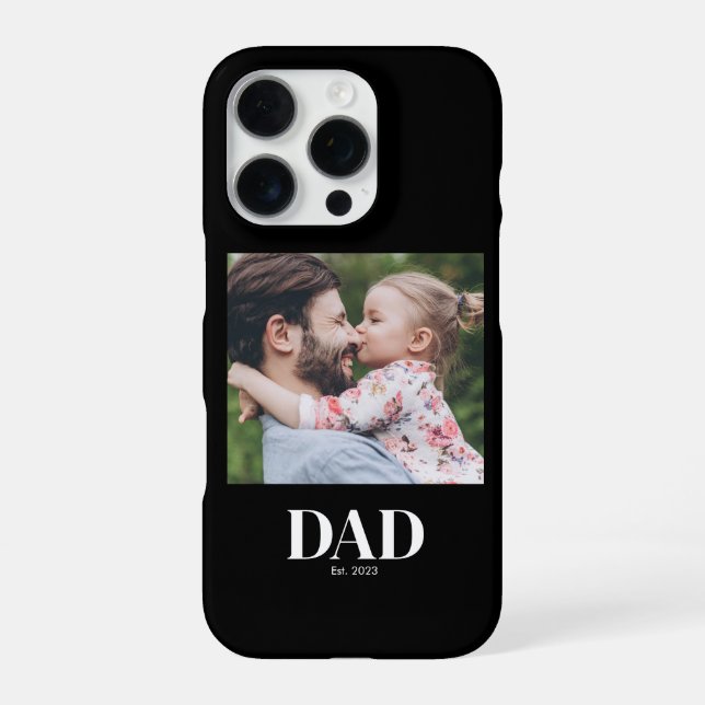  Dad Established Photo iPhone Case (Back)