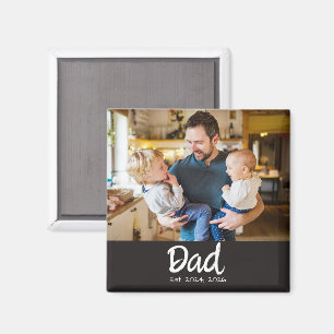 Dad Established Photo Magnet