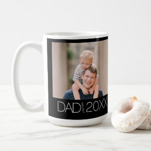 Dad Established Photo Modern Coffee Mug