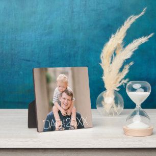 Dad Established Photo Plaque