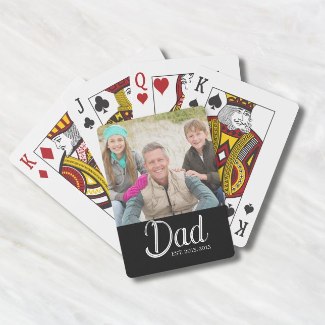 Dad Established Photo  Playing Cards (Creator Uploaded)