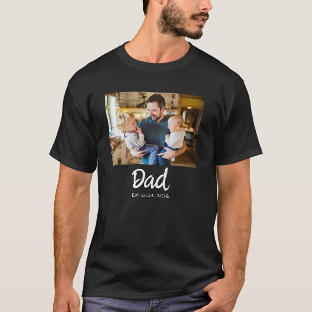 Dad Established Photo T-Shirt (Front)