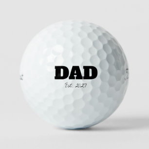 'Dad' Established Pregnancy Announcement Keepsake Golf Balls