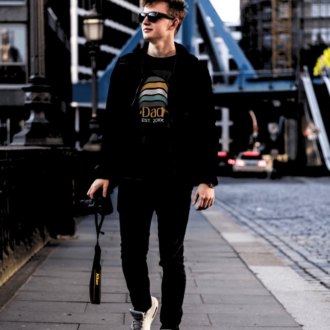 Dad Established Retro Men's T-Shirt (Creator Uploaded)