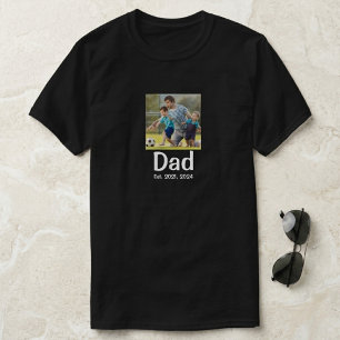 Dad Established Script Photo T-Shirt