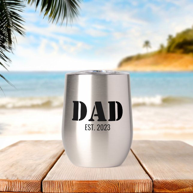 Dad Established Simple Bold Black Font (Beach (Rotated))