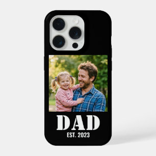 Dad Established Year Photo Memory Gift iPhone 15 Pro Case
