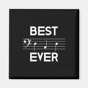 Dad Ever Music B Clef Note Fathers Day Gift Magnet