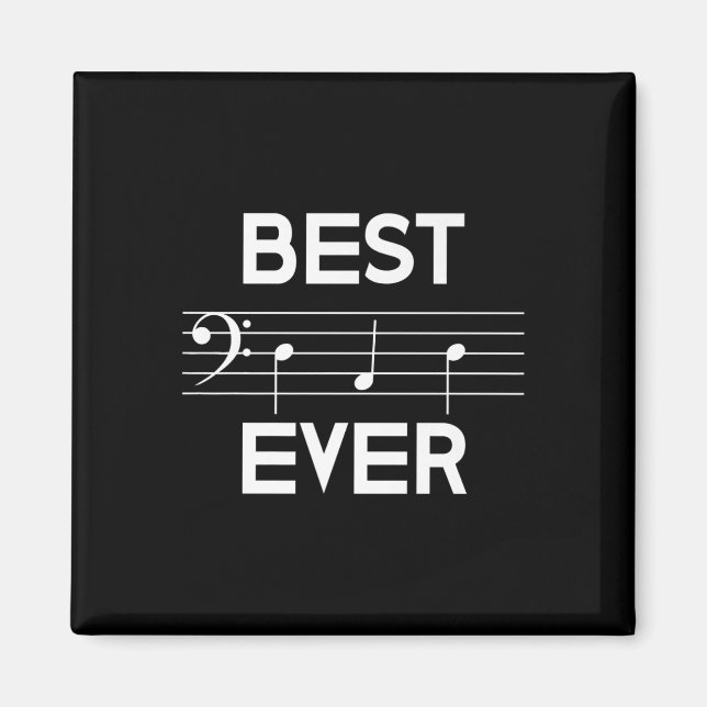 Dad Ever Music B Clef Note Fathers Day Gift  Magnet (Front)