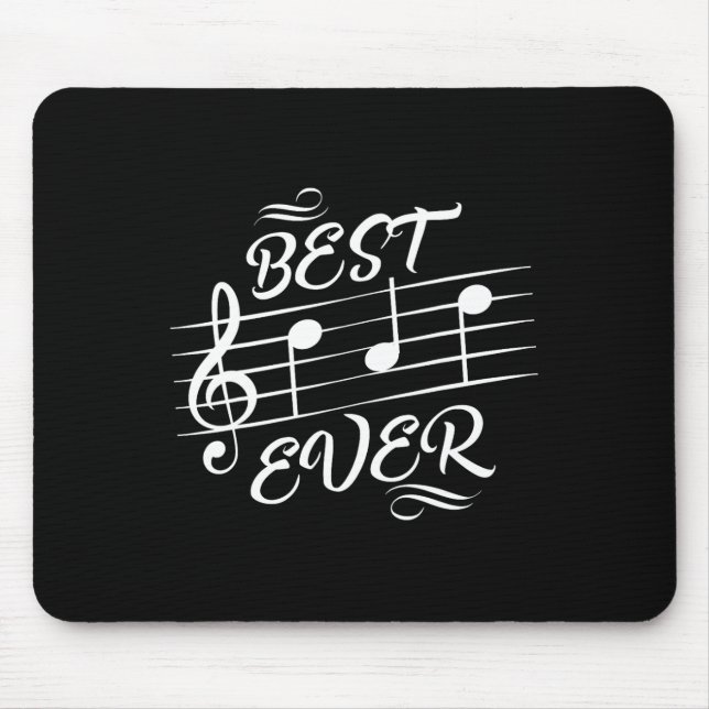 Dad Ever Music Notes Musician Fathers Day  Mouse Pad (Front)
