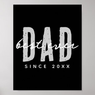 Dad Ever Since 20xx Modern Simple Preppy Poster