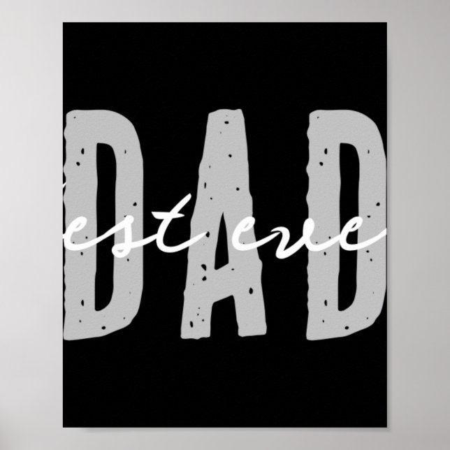 Dad Ever Since 20xx Modern Simple Preppy T Shirt  Poster (Front)