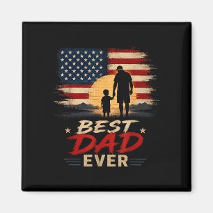 Dad ever usa flag fathers day american dad gift magnet