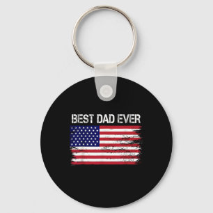 Dad Ever With Us American Flag Gifts Fathers Day D Key Ring