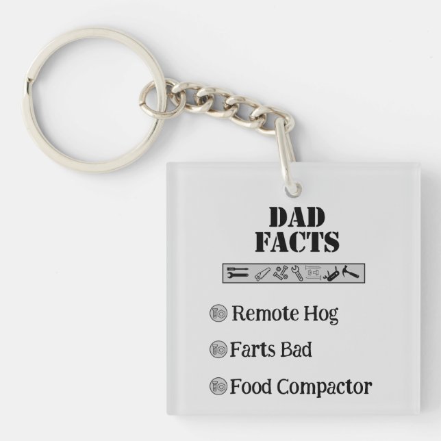 Dad Facts Keychain (Front)