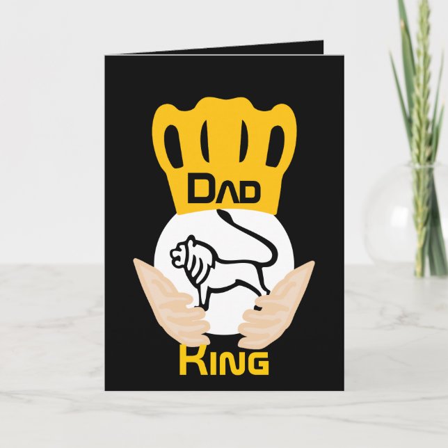 Dad Family Lion King-Customise Card (Front)