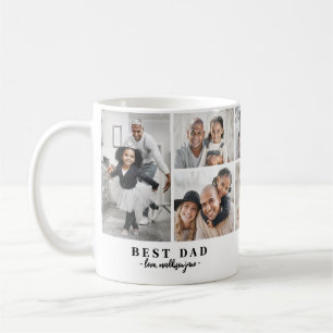 Dad Family Photo Collage Father Coffee Mug
