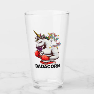 Dad Father Dadacorn Unicorn Birthday Drinking Glass