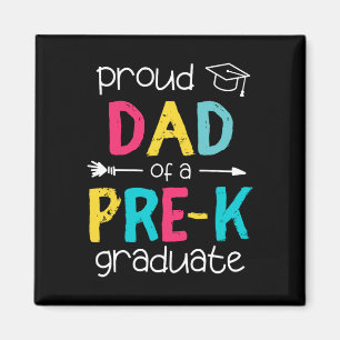Dad Father Prek Preschool Family Matching Graduati Magnet