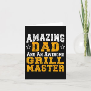 Dad Father Rbecue Shirt Bbq Grill Master Pit Boss Card