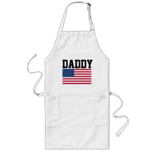 DAD FATHER'S DAY 'DADDY' PATRIOTIC Aprons