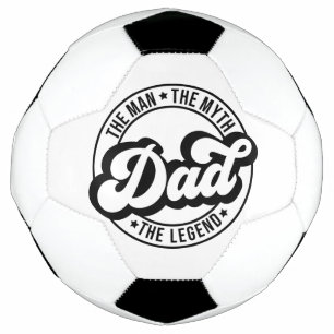 Dad Father's day gift.  Daddy birthday present.  F Soccer Ball