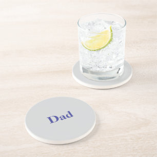 Dad Father's Day Gray Coaster
