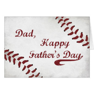 Dad Father's Day Large Grunge Baseball, Sport