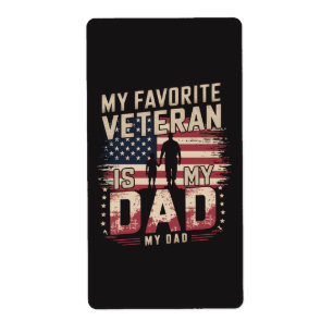 Dad Father's Day My Favourite Veteran