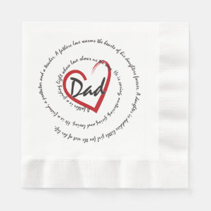 Dad - Fathers Day Napkin