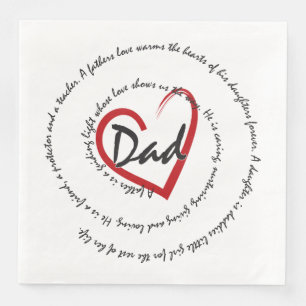 Dad - Fathers Day Napkin