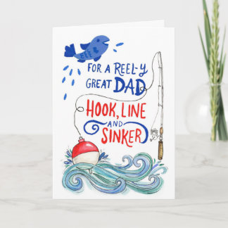 Dad Fathers Day Reel-y Great Dad Card
