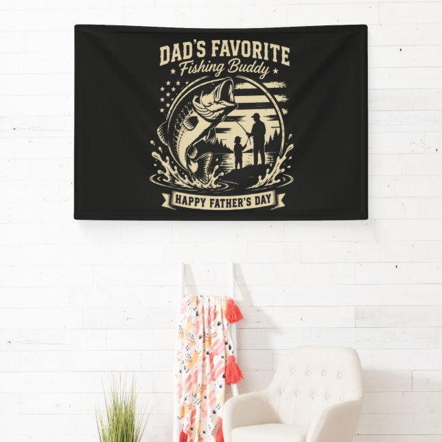 Dad Fishing Buddy Banner (Insitu)