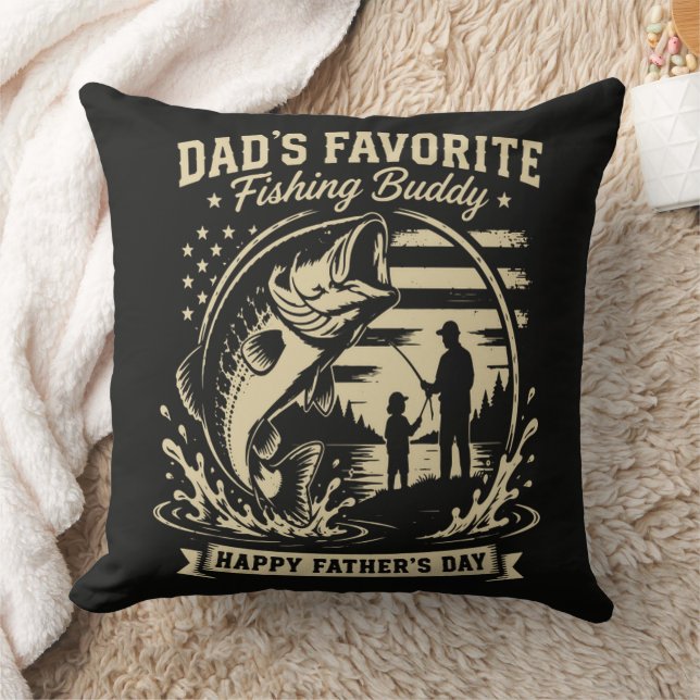 Dad Fishing Buddy Cushion (Blanket)