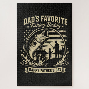Dad Fishing Buddy Jigsaw Puzzle