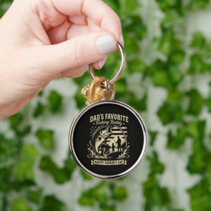 Dad Fishing Buddy Key Ring