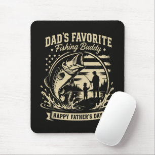Dad Fishing Buddy Mouse Pad