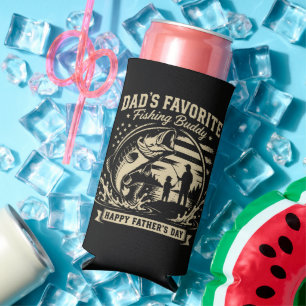 Dad Fishing Buddy Seltzer Can Cooler