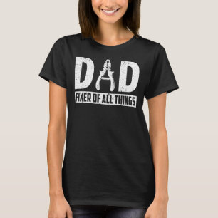 Dad Fixer Contractor Carpenter Woodworker Men's Fa T-Shirt