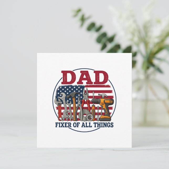 Dad, Fixer Of All Things – Patriotic Carpentry (Standing Front)