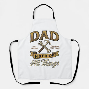 Dad Fixer of All Things Vintage Engraving Shirt_1 Apron