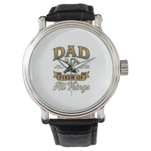 Dad Fixer of All Things Vintage Engraving Shirt_1 Watch