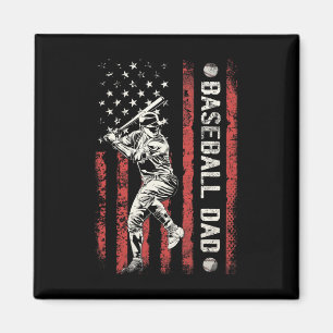Dad Flag Gifts Dad Men Baseball Fathers Day Magnet