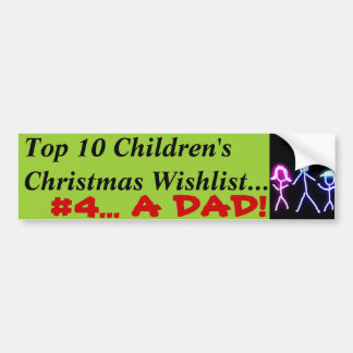 Dad for Christmas Bumper Sticker
