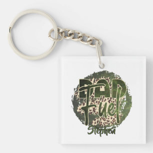 Dad Fuel Camouflage Design – Military-Inspired Key Ring