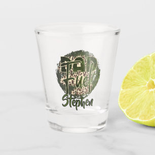 Dad Fuel Camouflage Design – Military-Inspired Shot Glass