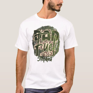 Dad Fuel Camouflage Design – Military-Inspired T-Shirt